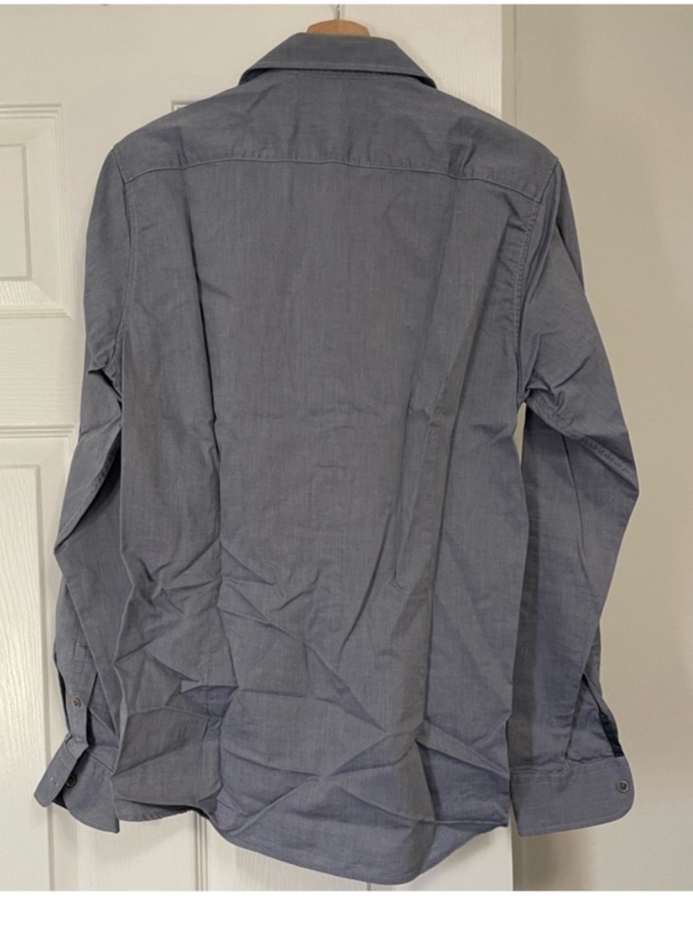 Ted Baker Men's Slate Gray Button-Down Dress Shirt size 3 - Picture 4 of 7